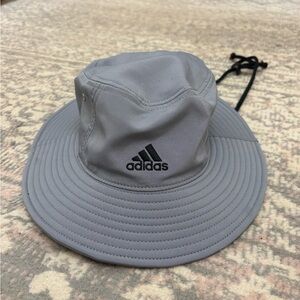 Adidas AEROREADY Bucket Hat – UPF 50 Gray | Polyester Blend | One Size